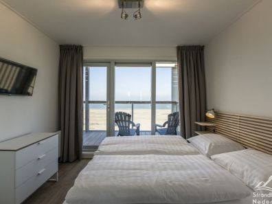 slaapkamer strandhuisje Hoek van Holland