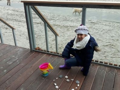 strandterras strandhuisje Hoek van Holland
