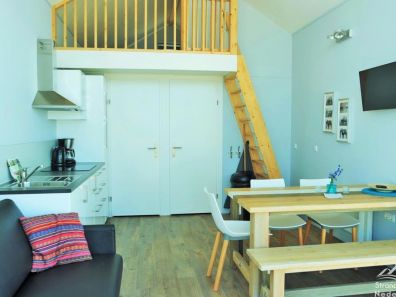 Interieur strandhuisje Julianadorp aan Zee