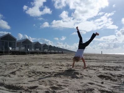 Spelen voor de strandhuisjes
